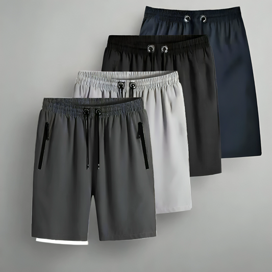 Combo of 4 Men's Stretchable Cotton Shorts (premium)!!!!